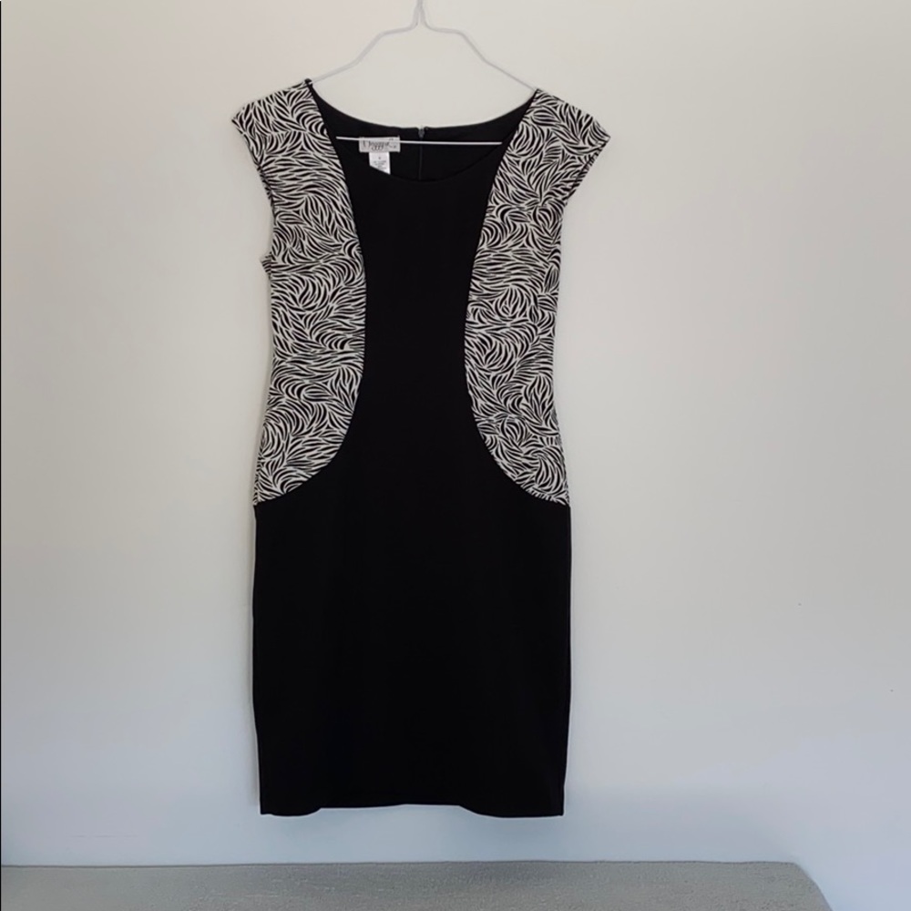 Maggy L Dress, Black and White, size 6
